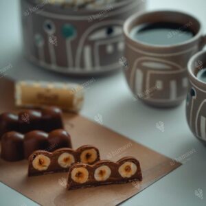 بندق مغطس شوكولاته