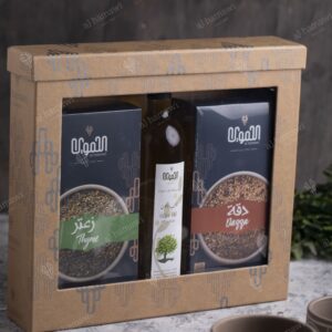 بوكس زعتر مع دقة وزيت زيتون